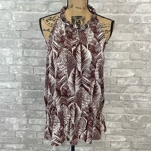 Lane Bryant Necklace Beaded Halter Top